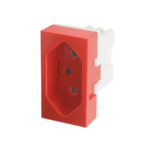 MÓDULO TOMADA 2P+T 20A VERMELHO FAME EVIDENCE