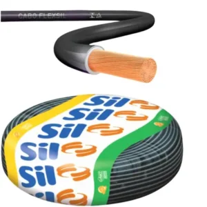 CABO FLEXÍVEL 4,0MM PRETO SIL ( METRO )