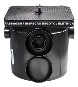 CAIXA PASSAGEM ESGOTO Mallton PRETA 10 Lts