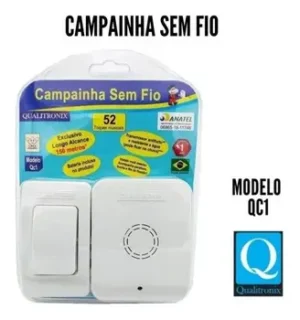 CAMPAINHA DIGITAL SEM FIO Qualitronix Qci
