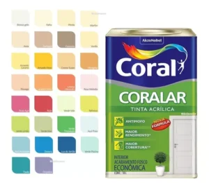 TINTA ACRÍLICA Coralar ( Coral ) 18 Lts BRANCO GÊLO