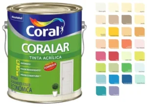 TINTA ACRÍLICA Coralar ( Coral ) 3,6 Lts BRANCO GÊLO