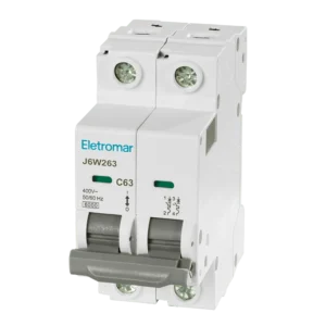 DISJUNTOR DIN BIPOLAR 6KA ELETROMAR 63A " CEMIG "