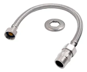 ENGATE FLEXÍVEL INOX TRANÇADO Fort Metais 60Cm