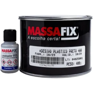 MASSA PLÁSTICA PRETO Massafix 400 Grs