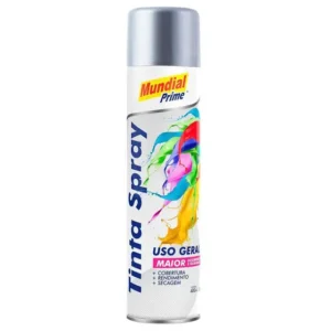 TINTA SPRAY ALUMÍNIO METÁLICO 6X400G  MUNDIAL PRIME