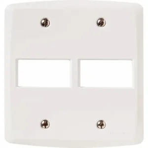 PLACA 4X4 C/02 POSTOS HORIZONTAL BRANCA TRAMONTINA LUX