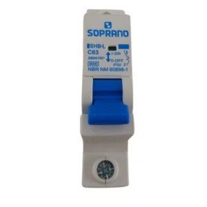 DISJUNTOR DIN UNIPOLAR 6KA SOPRANO 63A " CEMIG "