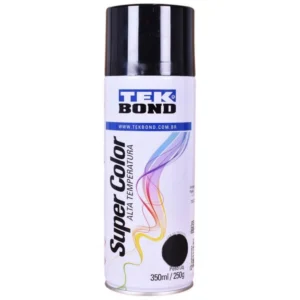 TINTA SPRAY PRETO BRILHANTE ALTA TEMPERATURA 6X350 TEKBOND