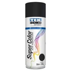TINTA SPRAY PRETO FOSCO ALTA TEMPERATURA 6X350 TEKBOND