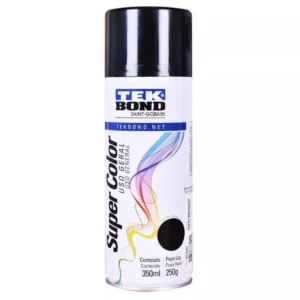 TINTA SPRAY PRETO BRILHANTE 6X350 TEKBOND