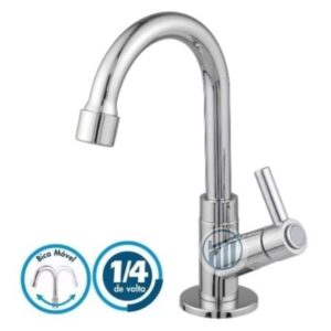 TORNEIRA LAVATÓRIO BICA MÓVEL ABS Fort Metais