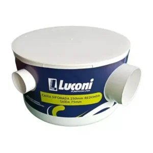 CAIXA GORDURA SIFONADA 250MM SAIDA  75MM 10L LUCONI
