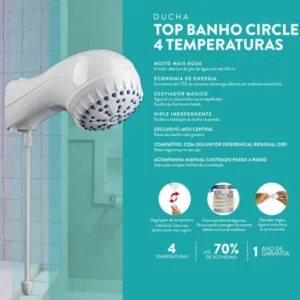 DUCHA SINTEX ELETRONICA 4T TOPBANHO 127V/5500W