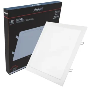 LUMINARIA LED QUADRADA EMBUTIR 24W 6500K AVANTI