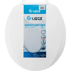ASSENTO SANITARIO OVAL ALMOFADADO BRANCO LIEGE