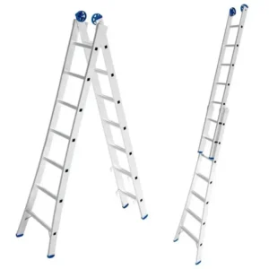 ESCADA ALUMINIO ABRE/ESTENDE 07 X 14  DEGRAUS ( 2,25MT X 3,65MT )   MOR