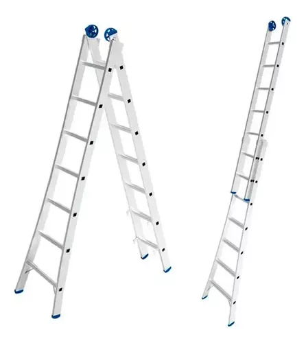 ESCADA ALUMINIO ABRE/ESTENDE 07 X 14 DEGRAUS ( 2,25MT X 3,65MT ) MOR - Imagem 2